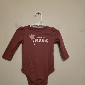 Garanimals  Made Of Magic Wand Onsie Burgundy Size 6 To 9 Months